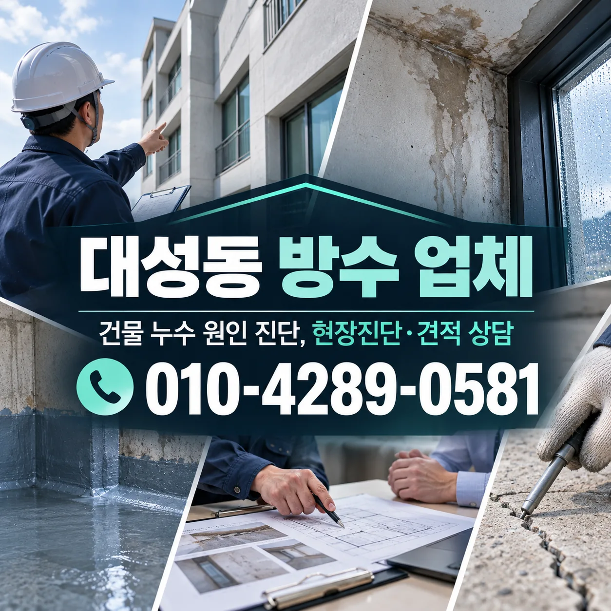 대성동 방수 업체 | 청주 건물 누수·공사 상담 안내 이미지